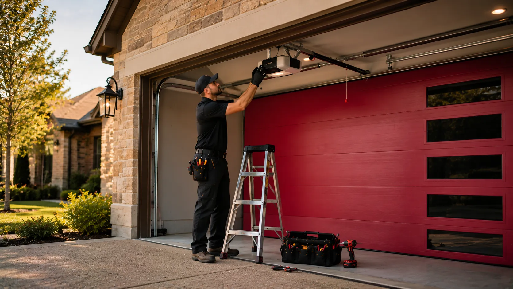 Garage door guides for Strongsville homeowners